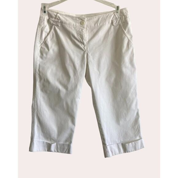 MICHAEL KORS Capri Pants White Women's 4 - Picture 2 of 6